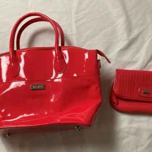 Grace Adele Set: Red Purse and Clutch